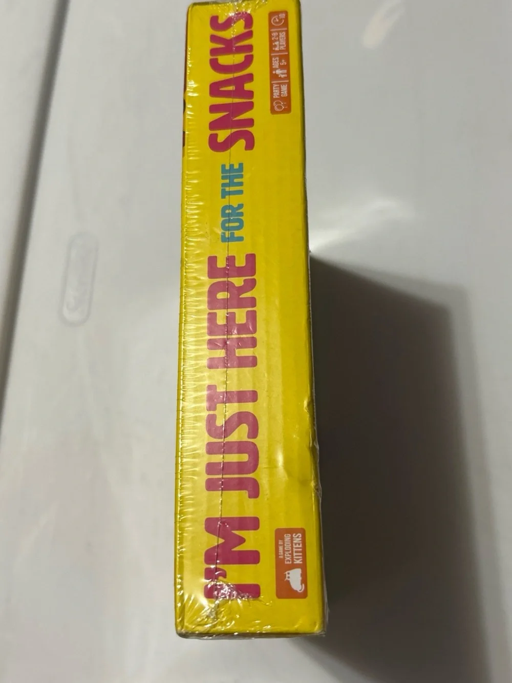 Explosive Fun: I'm Just Here for the Snacks Party Game - Yellow & Purple